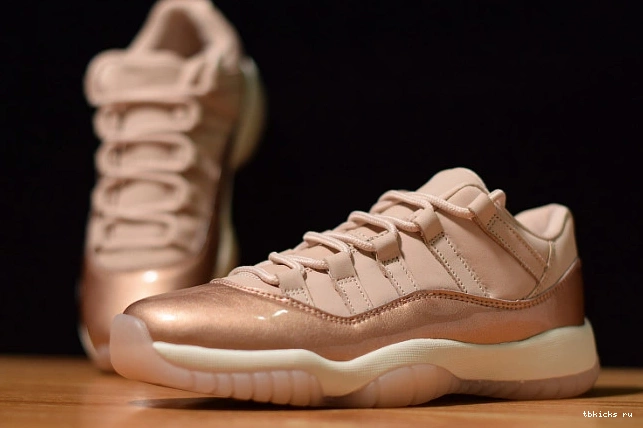 Cheap TB Gold Rose Jordan AH7860-105 Air 11 GS Low 0808
